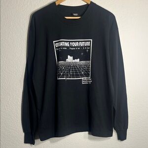 Black Graphic Men's Sweater